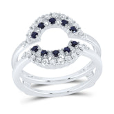 1/3CTW-DIA ANA M 1/5CTW-RD-BS NAT GEM  ENHANCER  RING